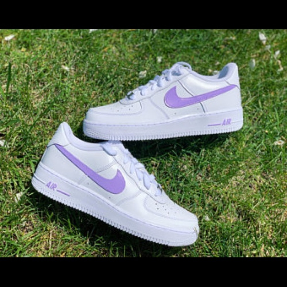 Custom Purple Air Force 1